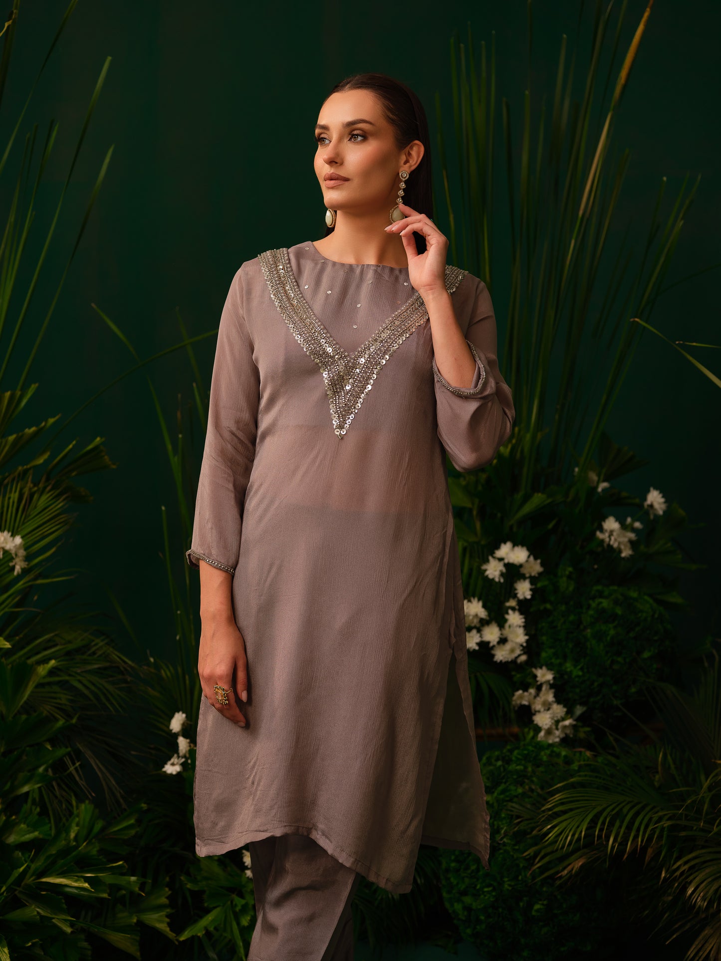 Silva Shimmer Kurti Set