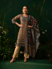 Indigo Mosaic Kurti Set
