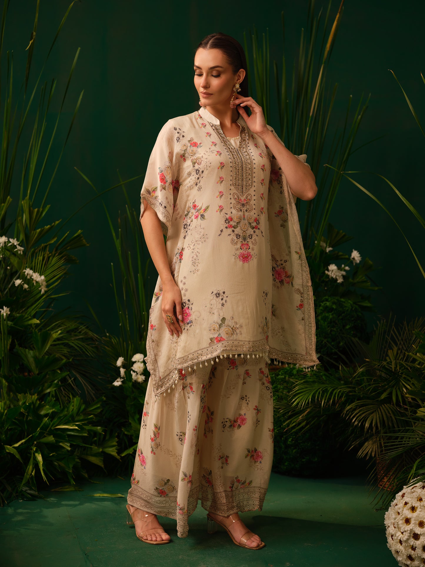 Riwaaz Floral Sharara Set