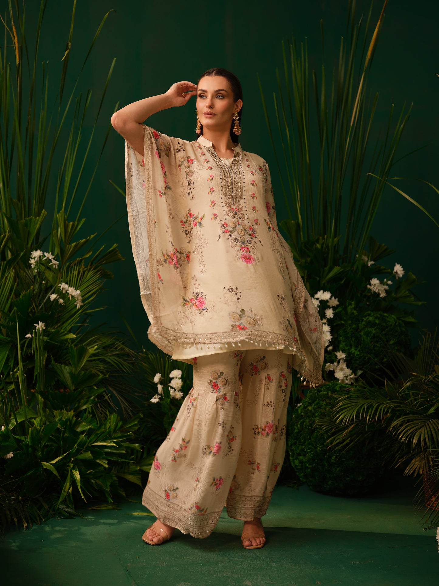 Riwaaz Floral Sharara Set