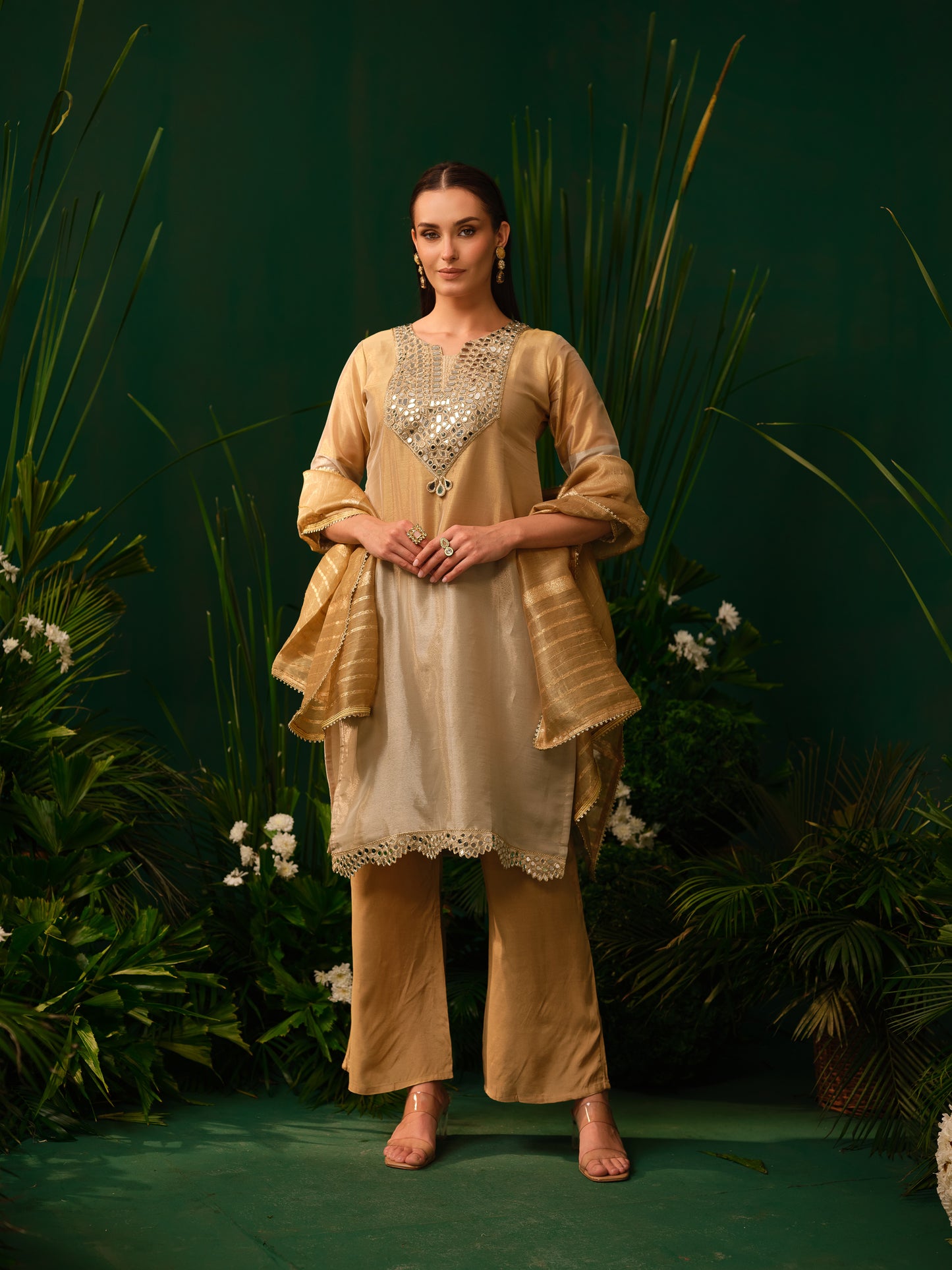 Zarina Mirror Kurti Set