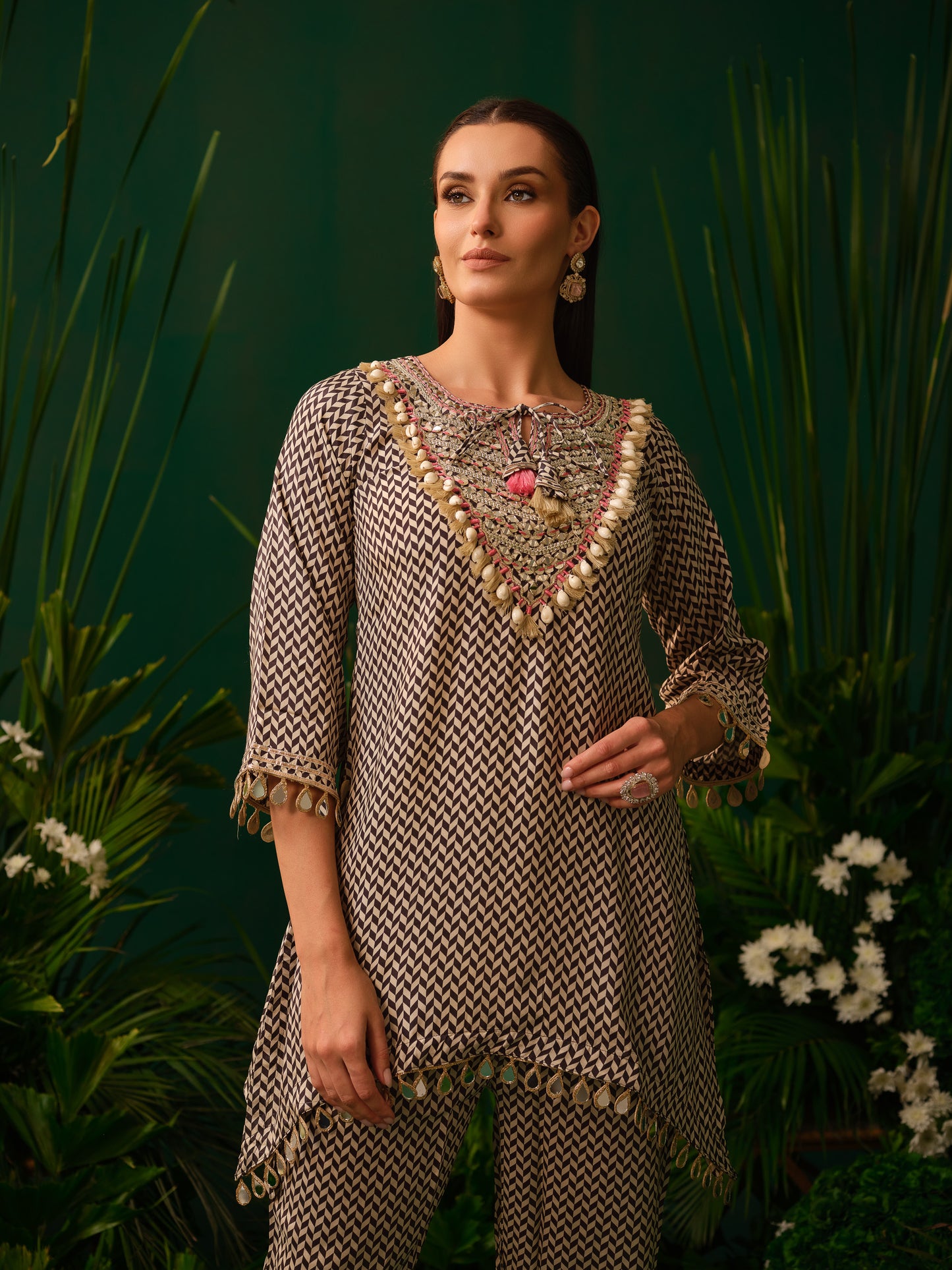 Ashira Chevron Kurti Set