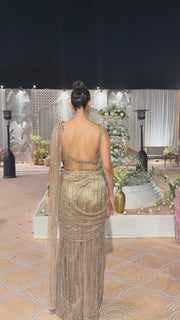 Golden drape